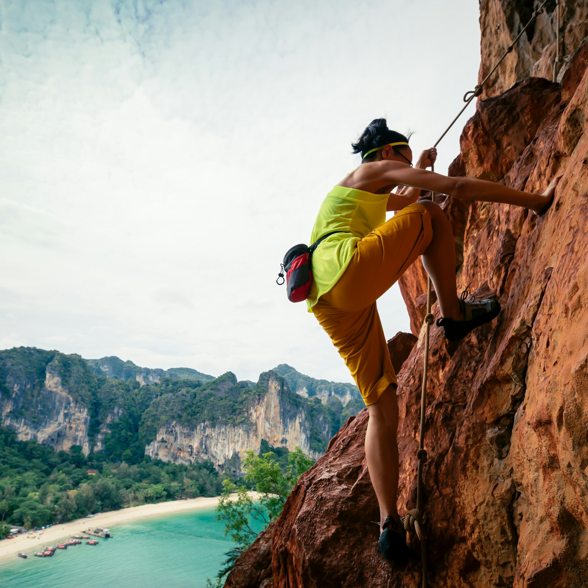 Rock climbing